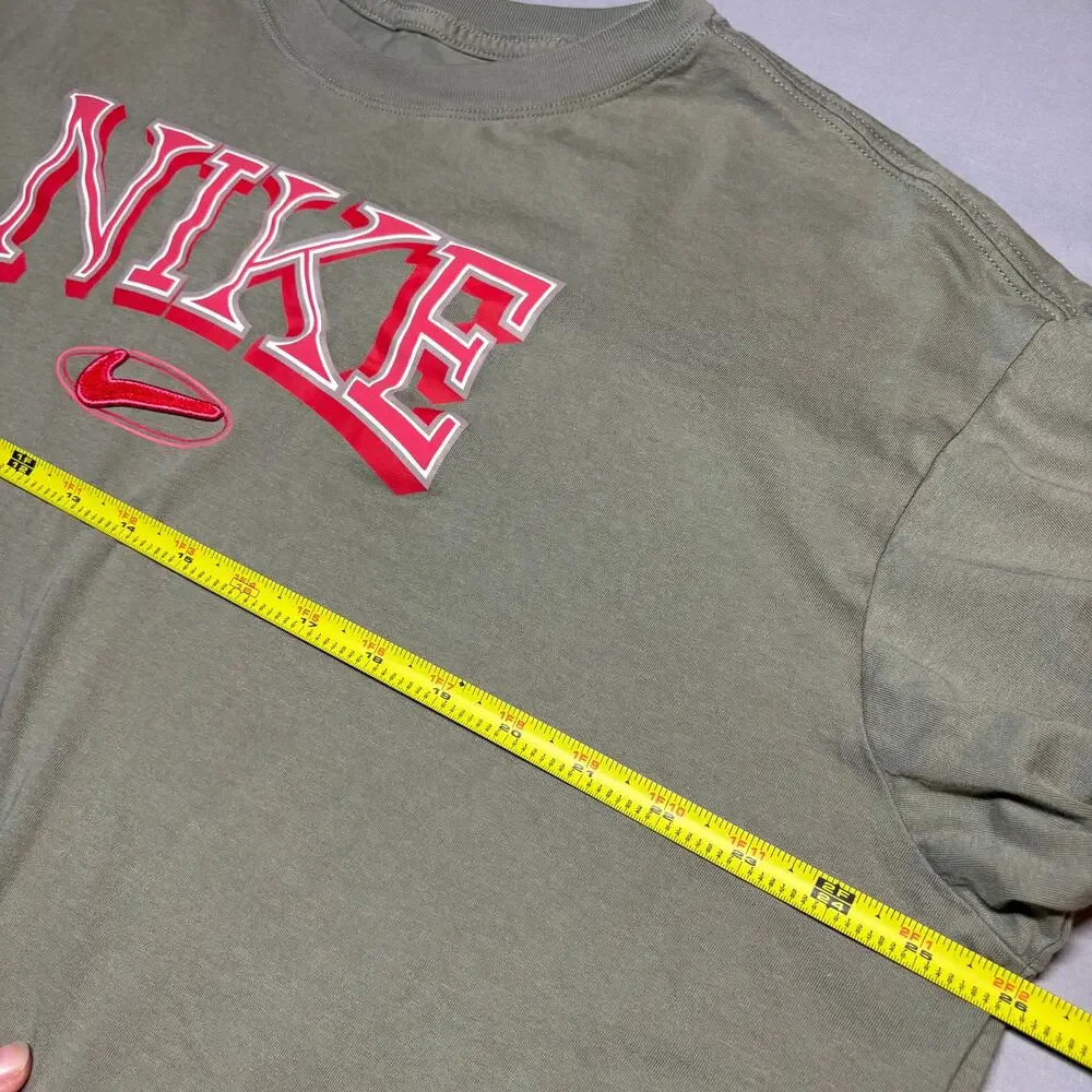 Womens nike crop top varsity t shirt